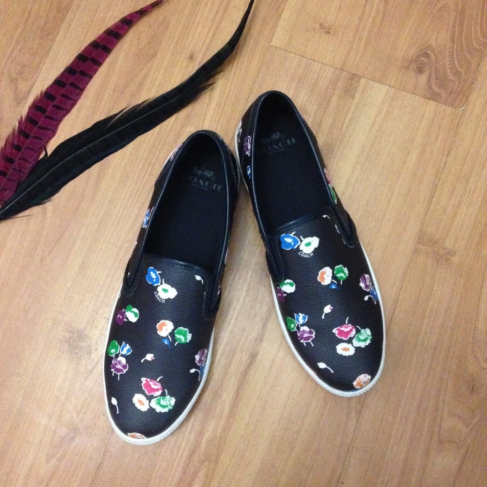 Coach Floral Slip On Sneakers